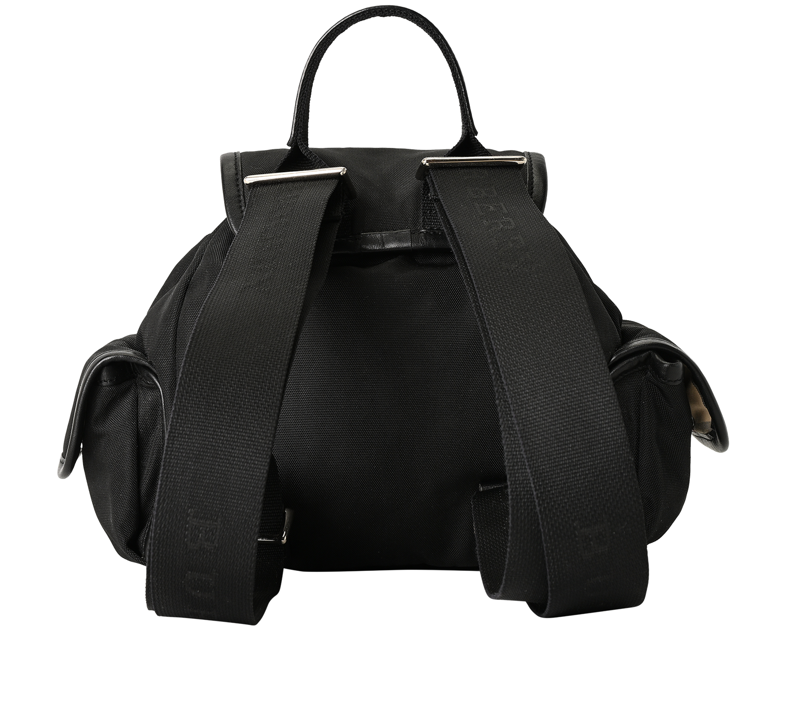 Small Backpack, &pound;350, Handbags, Black, Canvas, Back view